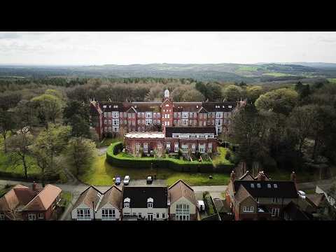 Aerial view of Kingswood Park and its woodland setting