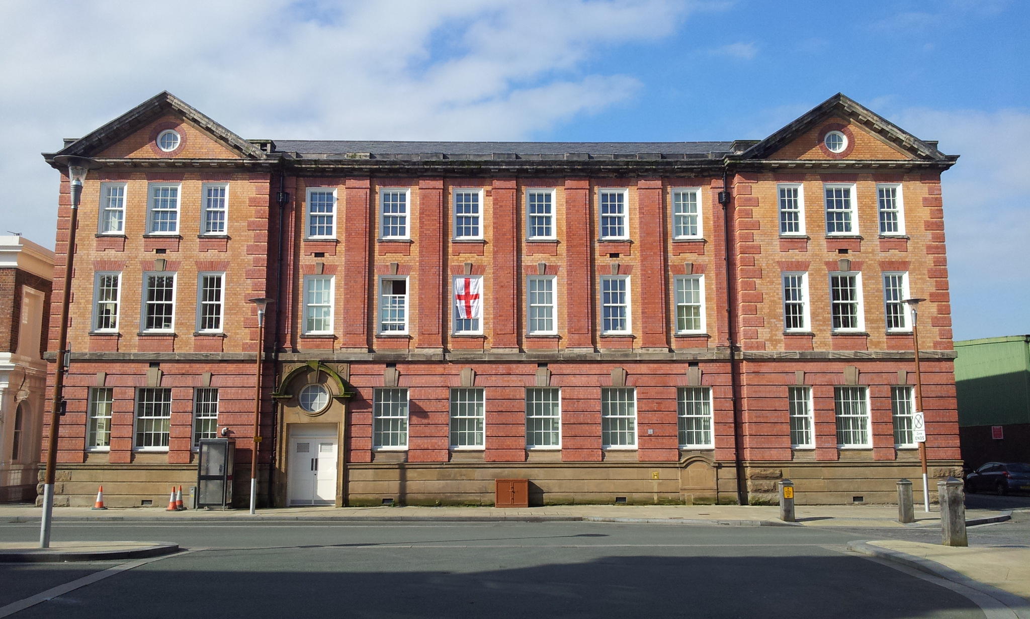 Retained historic front elevation at Old Post Office, Chester
