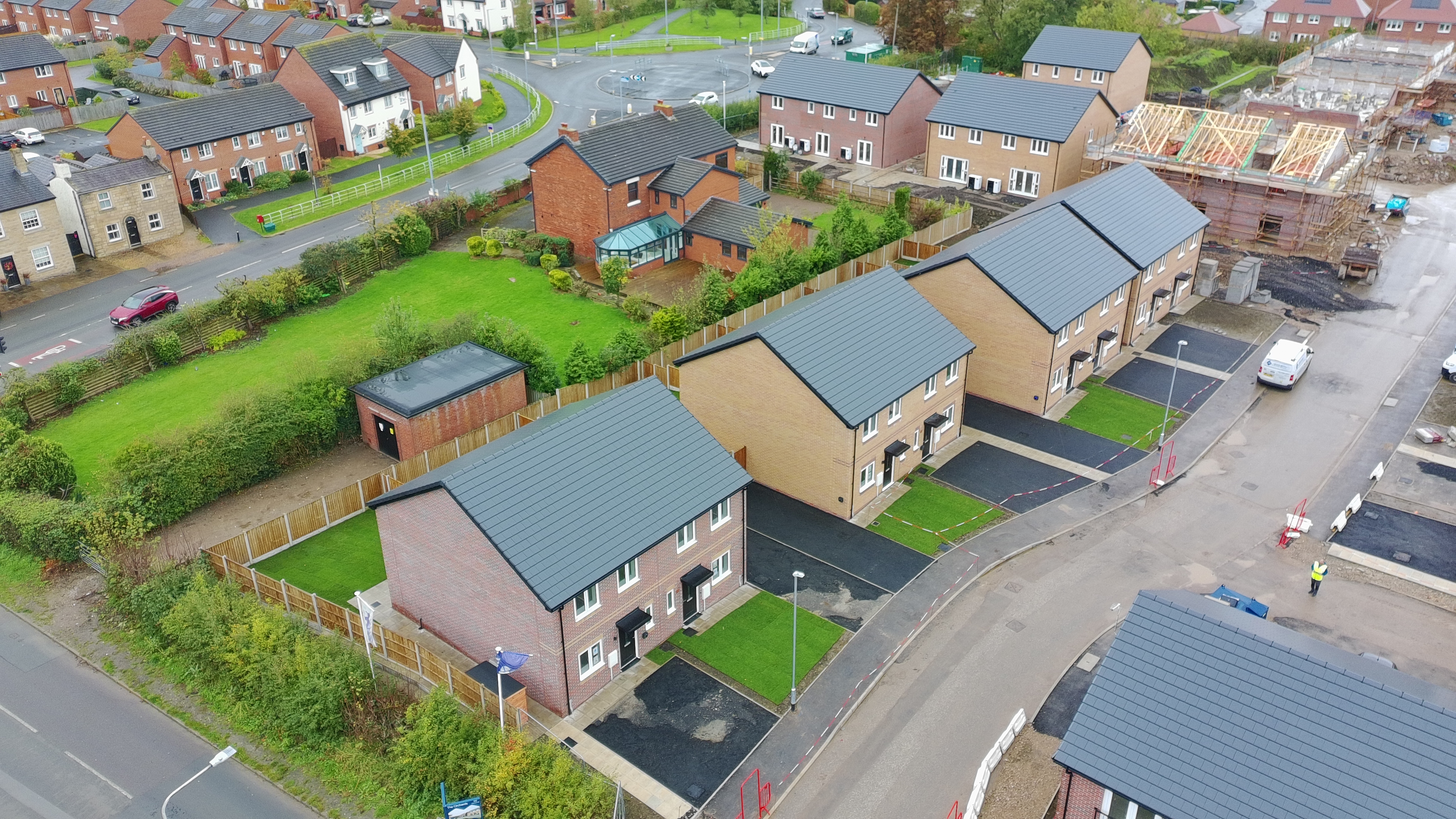 New homes, gardens and driveways at The Orchids