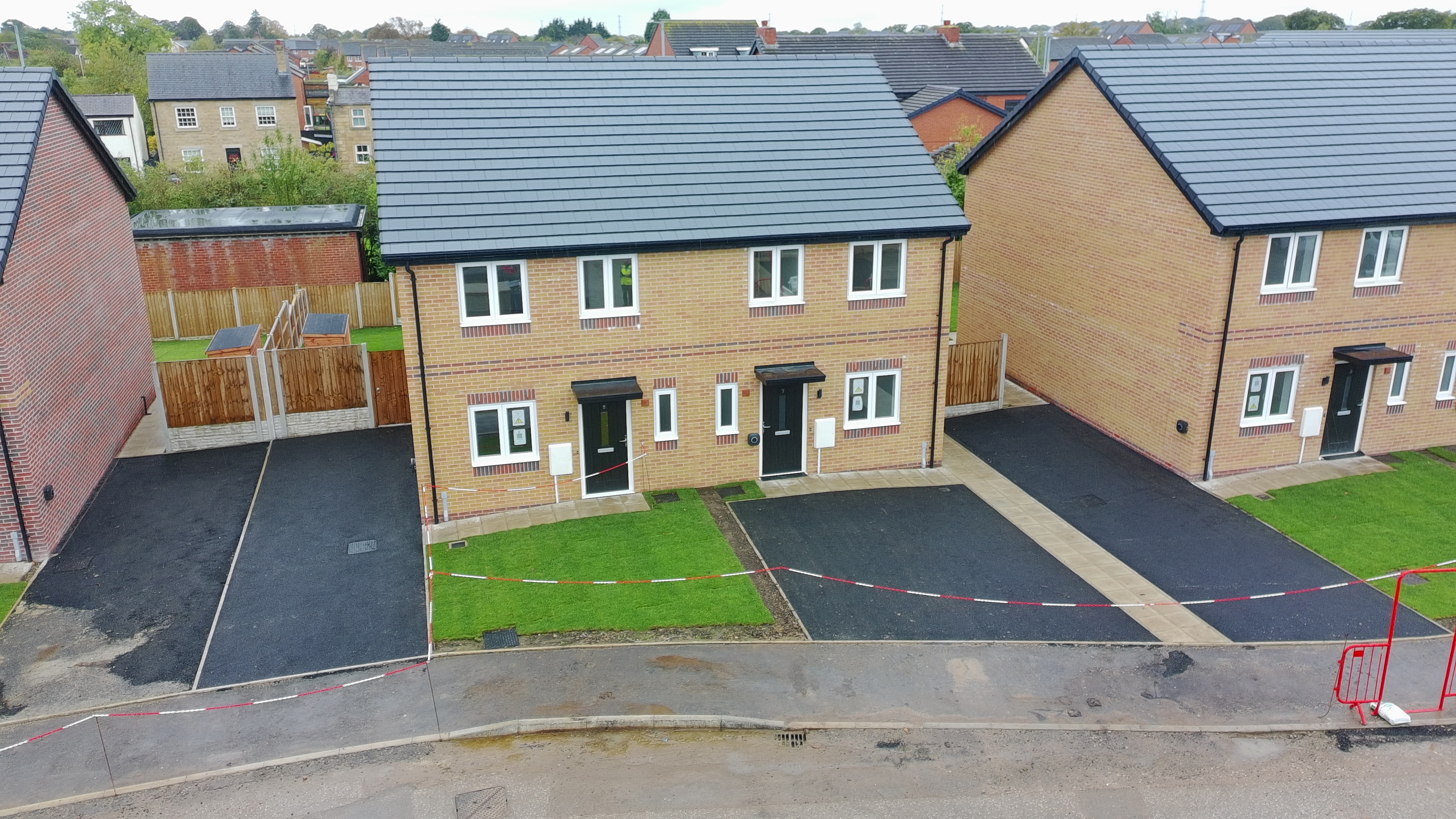 Residential frontage and external works at The Orchids